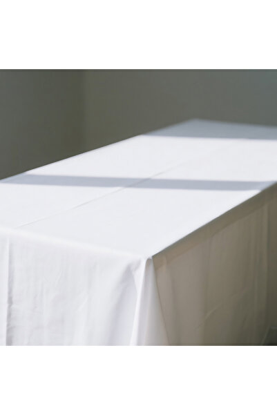 Choice كما هو موضح في الصورة، قطعة واحدة من مفرش طاولة أبيض، مناسب للفنادق وح...