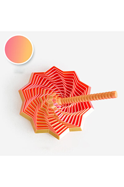 Choice4 زينة نجمة مطبوع ثلاثية الأبعاد بمقبض، مقاس 11.7 سم، لون أحمر، قطعة وا...