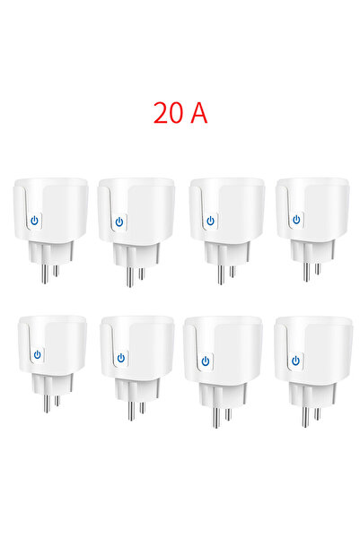 Choice10 قابس أوروبي ذكي 20 أمبير، 8 قطع، متوافق مع تويا، 16 أمبير و20 أمبير،...