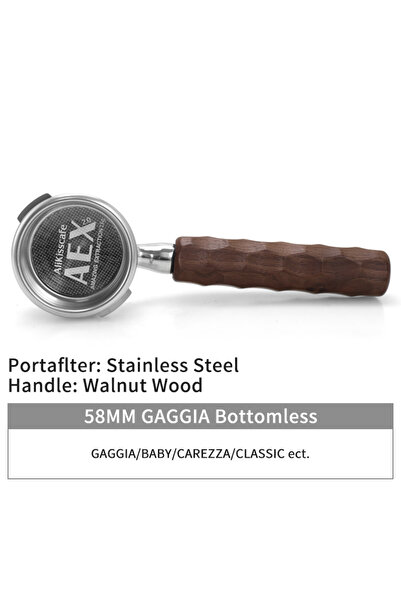 Choice7 58mm For Gaggia SS 58MM Coffee Bottomless Portafilter Naked Double Sp...