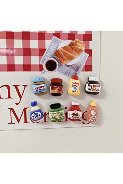 Choice 8pcs 8pcs Refrigerator Magnets, Kawaii Cartoon Food Fridge Magnets, Cu...