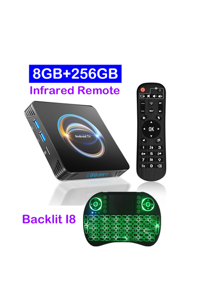 choice2 UK Plug 8G 256G Keyboard Smart TV Box Android 16 2026 X66 8K RK3528 M...