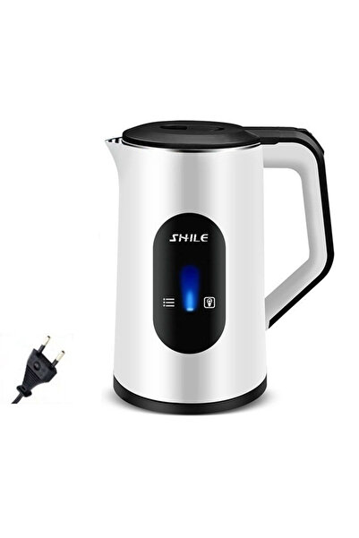 Choice غلاية كهربائية بيضاء من الفولاذ المقاوم للصدأ سعة 2.2 لتر من أنينج، بق...