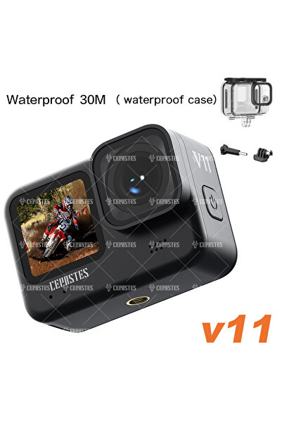 Choice11 كاميرا الحركة CERASTES V11 4K 5K WiFi مضادة للاهتزاز، مزودة بجهاز تح...