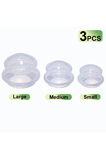 Choice7 3PCS Ttransparent Grippopso 3/6 Pcs Cupping Kit for Massage Therapy 3...