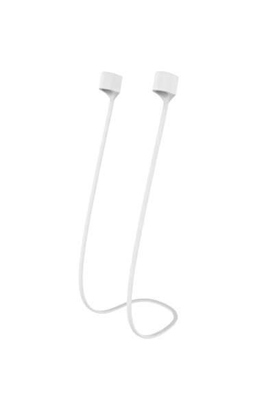 Choice حامل سلك سماعات رأس سيليكون أبيض مضاد للضياع، مناسب لسماعات AirPods 1 ...