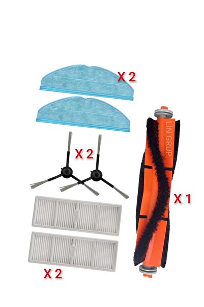 LİN GRUP مجموعة قطع غيار المكنسة الكهربائية الروبوتية من سلسلة فيليبس 7000، ف...