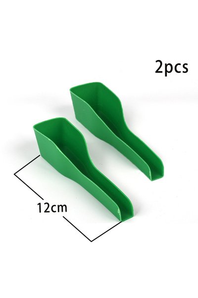 Choice قطعتان من موزع طعام الطيور، ملعقة بلاستيكية لطعام الطيور، مستلزمات الط...