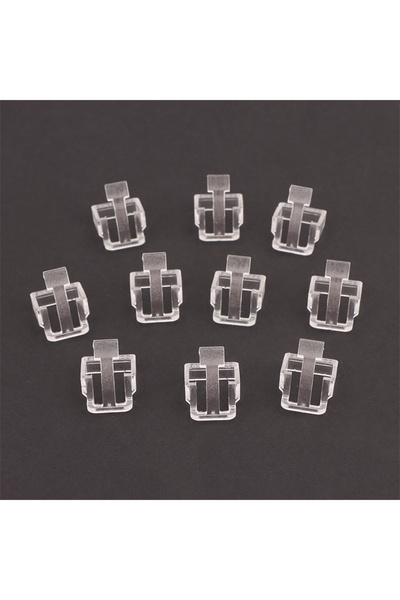 Choice1 مشبك رأس كريستالي شفاف لكابل الشبكة، 10 قطع، قابل للاستبدال، غطاء واق...