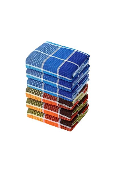 Choice1 6Pcs Blue and Yellow Set of 6, 38Cm*65Cm, Soft and Absorbent Kitchen ...