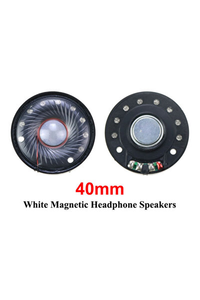 Choice3 مكبرات صوت مغناطيسية بيضاء 40 مم، قطعتان، 27 مم، 30 مم، 40 مم، 50 مم،...