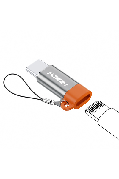 Choice8 محول رمادي 6 أمبير من النوع C إلى Lightning OTG لأجهزة iOS أنثى إلى U...