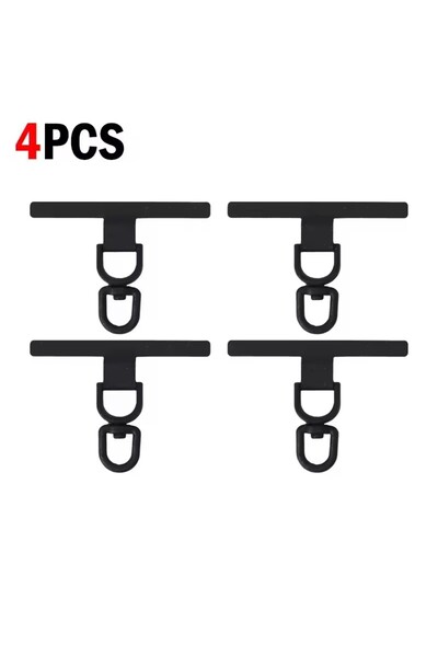 Choice11 4 قطع من حلقات تثبيت الهاتف المحمول المعدنية السوداء المتينة بسمك 0....