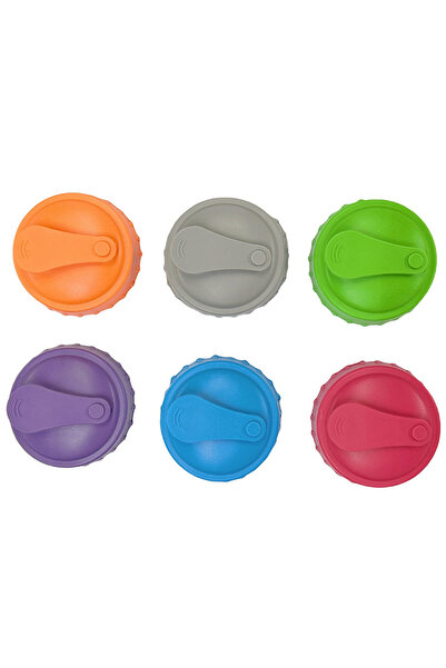 Choice5 6 Color Mixed 1/6pcs Silicone Soda Can Lid Reusable Can Stopper for S...