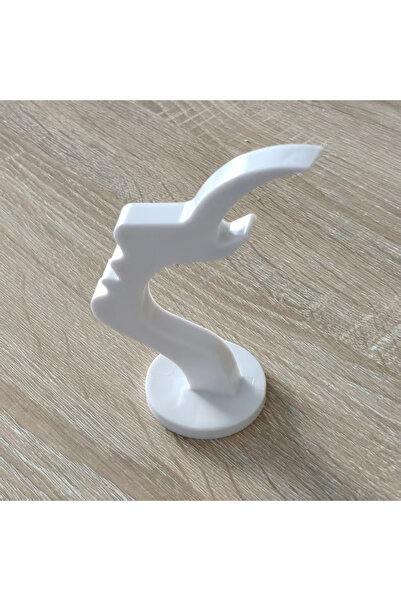 Choice حامل نظارات جانبي أنيق أبيض اللون - قطعة واحدة - للمكتب أو بجانب السري...