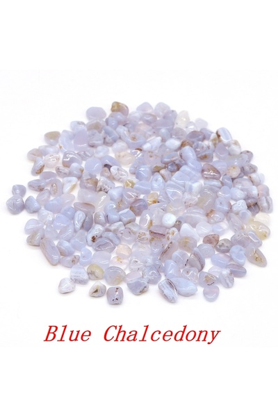 Choice39 100g Blue Chalcedony Natural Crystal Gravel Specimen Rose Quartz Ame...