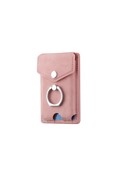 Choice محفظة هاتف محمول وردية اللون، مزودة محفظة إصبع وحامل بطاقات ، تتسع لعد...