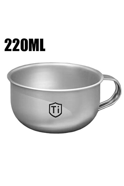 Choice1 كوب صغير مطلي بالتيتانيوم سعة 220 مل، مضاد للبكتيريا، ذو حافة مستديرة...