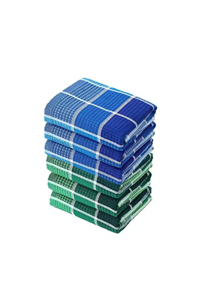 Choice 6 Pieces Blue and Green Mixed Pack of 6, 38Cm*65Cm, Soft and Absorbent...