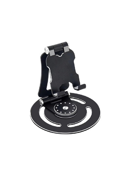 Choice1 حامل هاتف محمول أسود اللون، قابل للدوران 360 درجة، مصنوع من سبائك الأ...