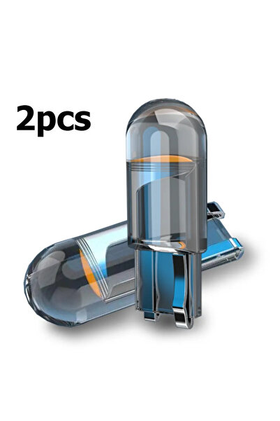 choice2 2pcs White 1pc W5W Led T10 Car Light COB Glass 6000K White Auto Autom...