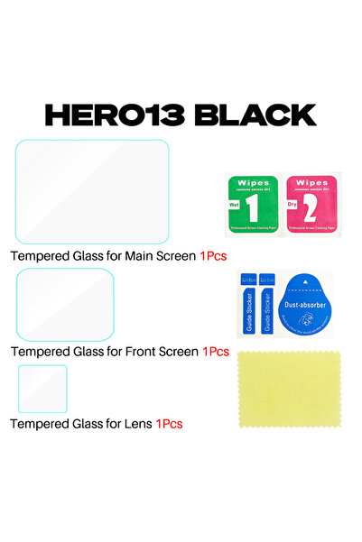 Choice1 1 Kit Tempered Glass Screen Protector Cover for GoPro Hero 13 Black 9...