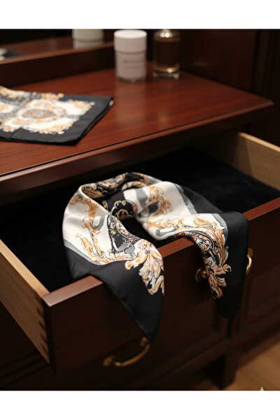 Meya design وشاح أنيق منقوش