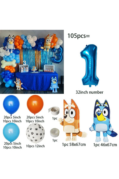 Choice5 كما هو موضح في الصورة، مجموعة بالونات بلووي الكرتونية من الزمرد مكونة...