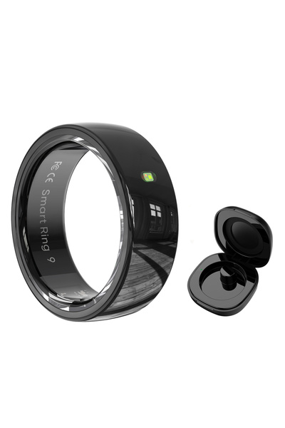 Choice 11 Black R05 Smart Ring with Charging Case NFC Function Touch Gesture ...