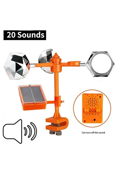 Choice1 جهاز طرد الطيور الخارجي المزود بجهاز صوت، يعمل بالطاقة الشمسية، مناسب...