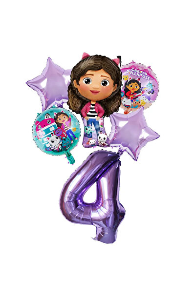 Choice9 بالونات قطط غابي، رمادي فاتح، 32 بوصة، 6 قطع، لتزيين حفلات أعياد المي...