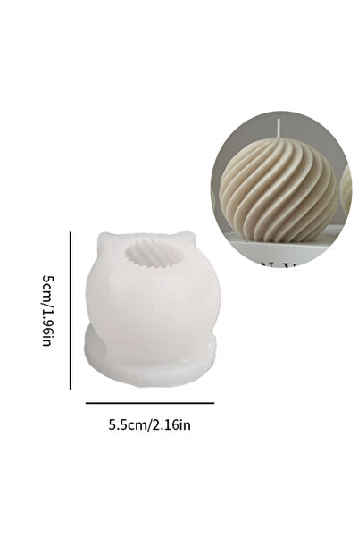 Choice1 01 mold Round Pillar Silicone Candle Mold Taper Rotating Ball Design ...