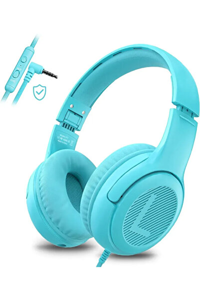 Choice1 SkyBlue 1/2/3Pcs Awatrue AT2 Kids Wired Headphones with Mic 3.5mm Jac...