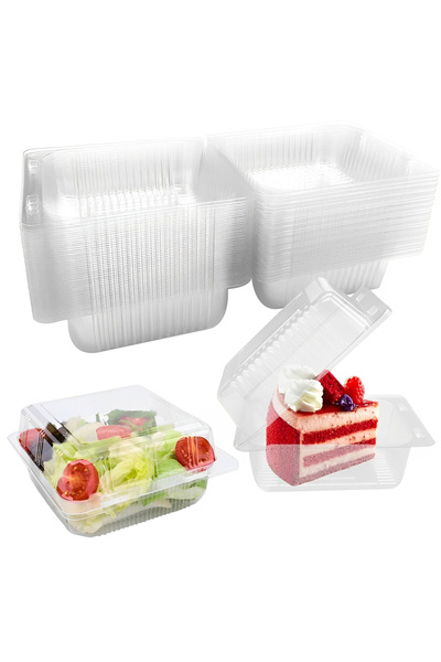 choice2 Other A 100Pcs Cake Slice Boxes Reusable Cupcake Slice Container with...