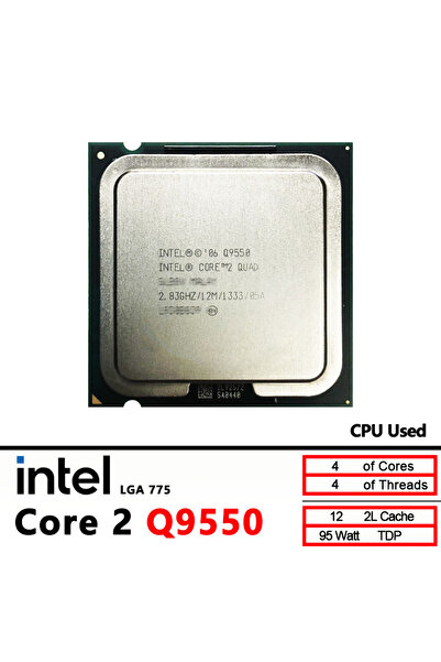 Choice Intel Intel Core 2 Quad Q9550 Used 2.8 GHz 12M 95W CPU pressor A 775
