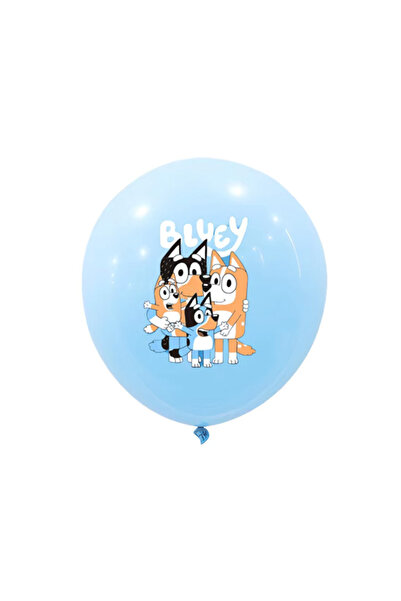 choice2 مجموعة كرات مطاطية على شكل كلب أزرق مقاس 12 بوصة - 10 قطع - لعبة بينغ...