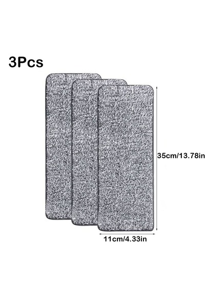 Choice1 35cm-3PCS 3PCS Removable Washable Flat Mop Replacement Cloth Reusable...