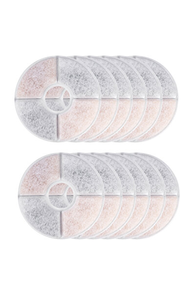 Choice 12PCS Pet Round Replaced Filters Fountain Dispenser Replacement Activa...