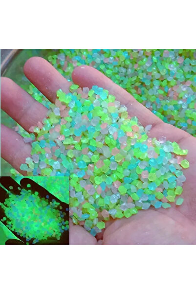 Choice1 2000 قطعة ملونة - 3-5 مم، 1000 قطعة - حصى رملية مضيئة 3-5 مم، تتوهج ف...