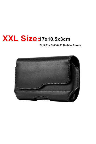 Choice حقيبة خصر حزام جلد زرقاء أنيقة مزودة حقيبة حزام وحامل هاتف، مناسبة لله...