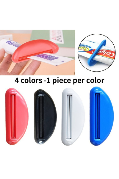 Choice6 ٤ ألوان، ٤ قطع/قطعتان/قطعة واحدة - عصارة معجون أسنان يدوية، عصارة غسو...