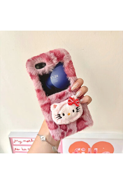 Choice16 غلاف هاتف سامسونج ZFilp 5 C بتصميم كرتوني لطيف لشخصية هيلو كيتي من س...