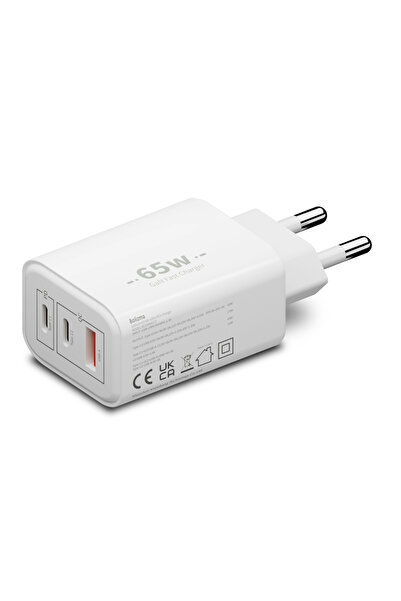 Choice EU WHITE 65W Fast Charger for Laptops Compatible with Dell iPhone VIVO...