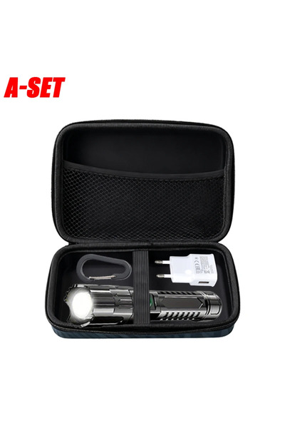 Choice3 A-Set Super Bright LED Flashlight USB Rechargeable Torch with Built-i...