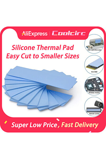 Choice1 1mm 12PCS COOLCIRC Silicone Thermal Pad Heat Sink Pad Easy Cut to Sma...