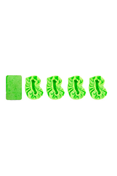 Choice1 5pcs green 5pcs Microfiber Cleaning Brush Replacement Cloths - Washab...