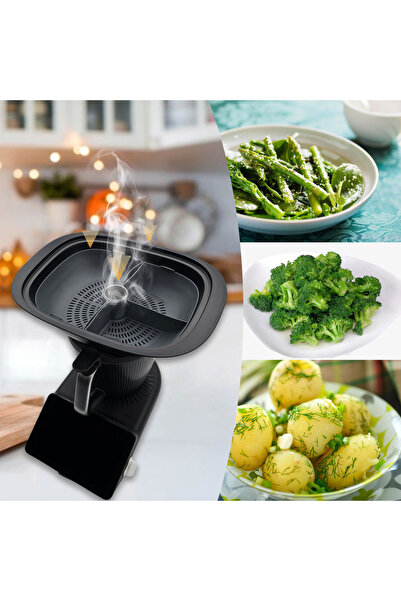 Choice صينية تبخير شبكية من السيليكون لجهاز Thermomix TM7، سلة تقسيم من السيل...