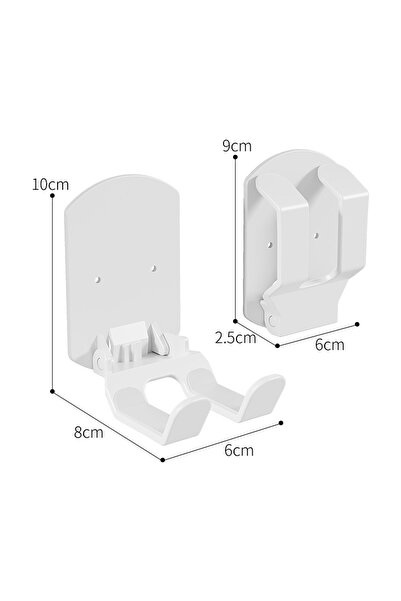 Choice حامل أبيض ♥ لوحدة تحكم الألعاب وسماعات الرأس يُثبّت على الحائط | علاقة...