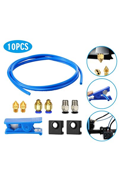 Choice طقم طابعة ثلاثية الأبعاد، أنبوب PTFE لأنابيب كابريكورن باودن، فوهات 0....