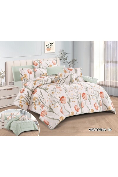 Red Rose Victoria Royal Double Bedspread, made of microfiber suitable for sum...